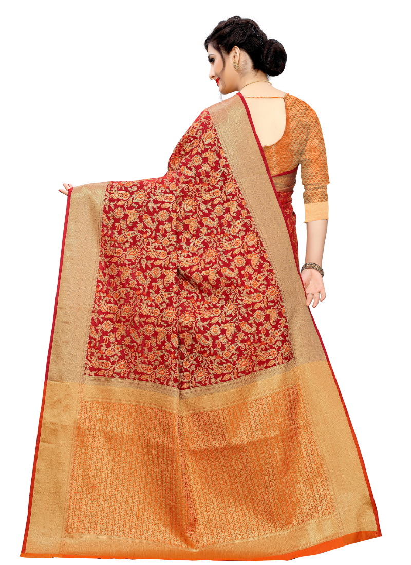 Patola Saree - Luxurious Silk Blend Fabric, Vibrant Patterns And Rich Colors