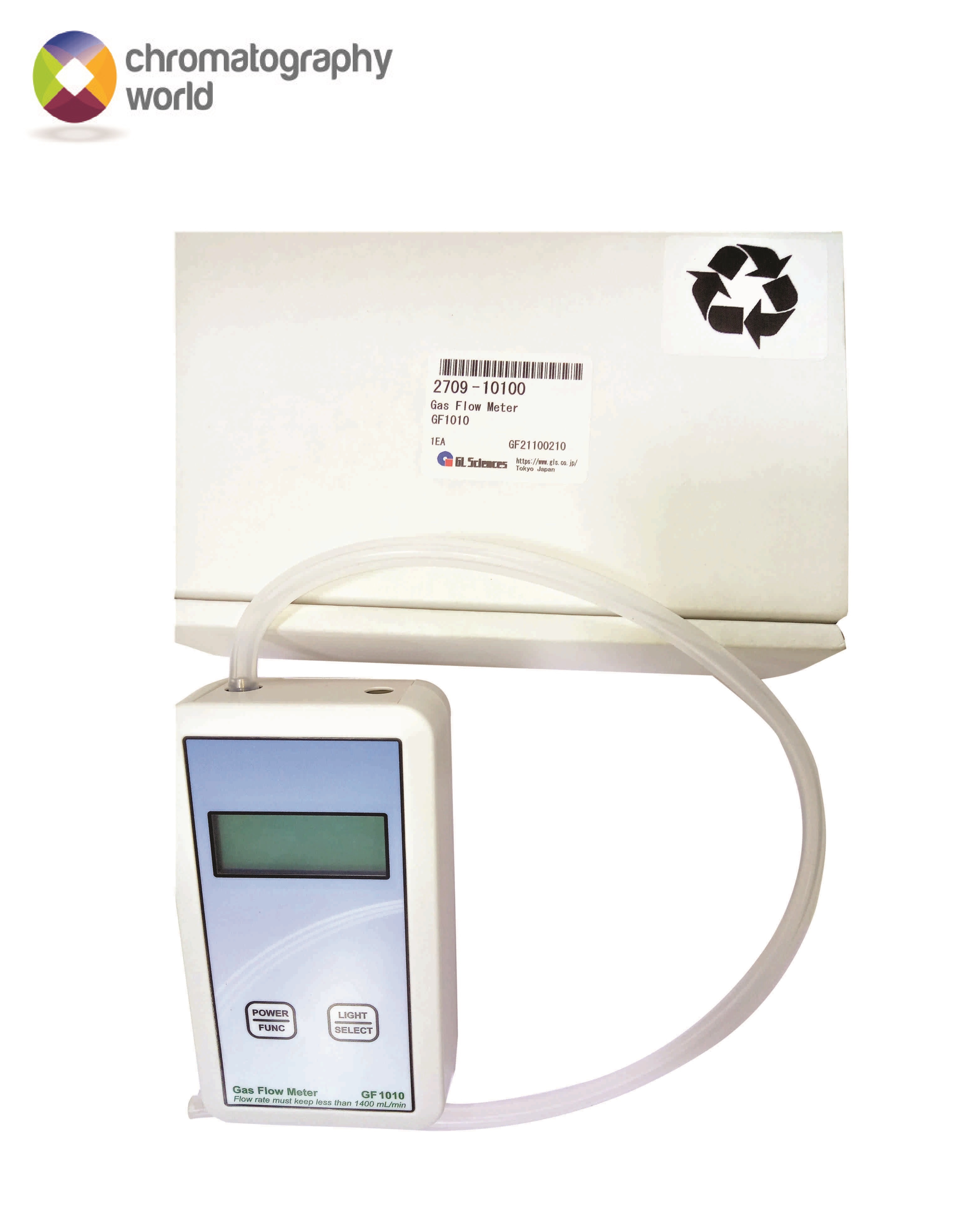 White Digital Gas Flow Meter 2709-10100