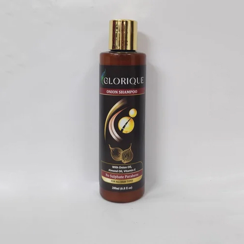 200ml Herbal Onion Shampoo - Gel Form, Suitable For Any Hair Type | With Onion Oil, Almond Oil, Vitamin-e, No Sulphates Or Parabens