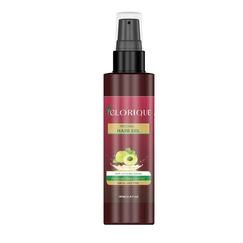 100ml Herbal Hair Oil - Herbal Blend With 16 Extracts | Nourishing Amla & Tulsi Infusion For All Hair Types Soothing Aroma