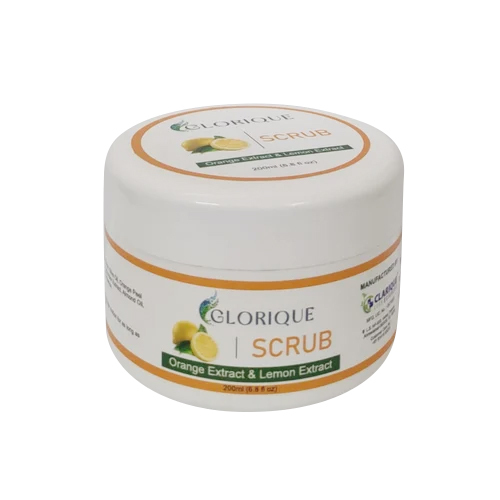 200ml Glorique Face Scrub - Gel Exfoliant With Natural Minerals, Smooth Texture For All Skin Types | Gentle Cleansing For Face And Body