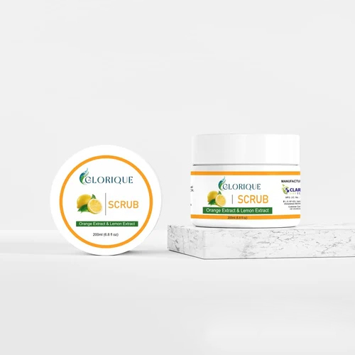 200ml Glorique Face Scrub - Gel Exfoliant With Natural Minerals, Smooth Texture For All Skin Types | Gentle Cleansing For Face And Body