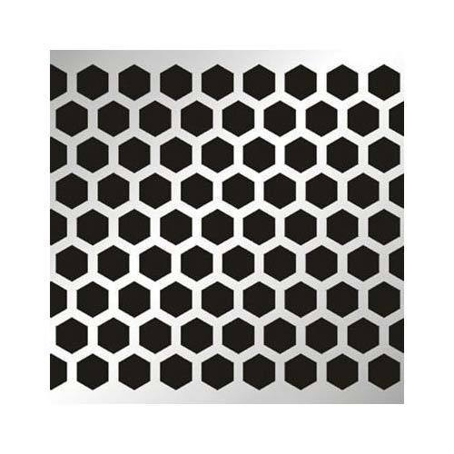Hexagonal Hole Perforated Sheet - High Quality, Various Sizes | Industrial Use, Durable Design