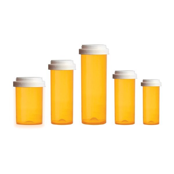 Pharmacy Vials Touch Down Cap - Pp Polypropylene, 8 Dr, 13 Dr, 16 Dr, 20 Dr, 30 Dr, 60 Dr Sizes, Clear & Uv Resistant Colors, Moisture Resistant, Odor Proof