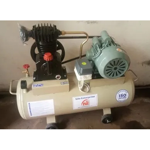 0.5 HP Air Compressor - 8 Bar Max Pressure, 0.6 m3/min Delivery | Stainless Steel, Energy-Efficient Lubricated Design, Superior Cooling System