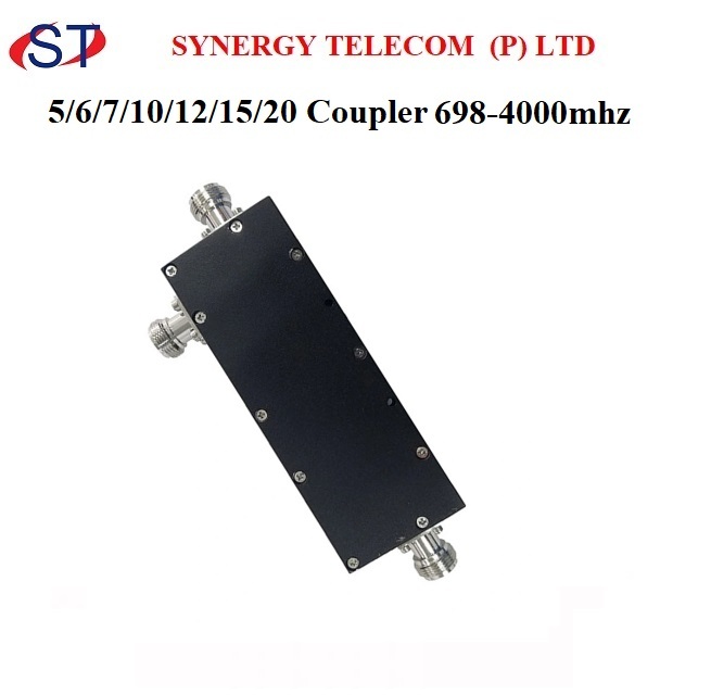 698-4000mhz 300w 7db Directional Coupler With N Female Connector - Brass Material, 50 Ohm Impedance, 200 Volt Power, Ideal For Telecommunications