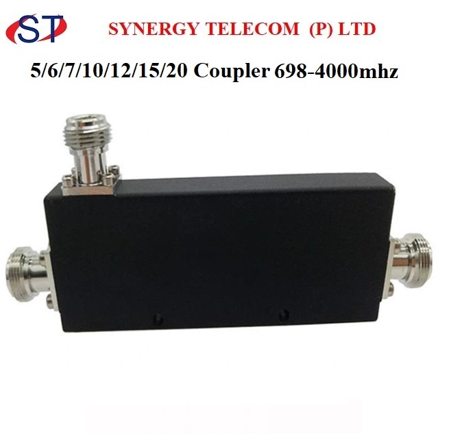 698-4000mhz 300w 7db Directional Coupler With N Female Connector - Brass Material, 50 Ohm Impedance, 200 Volt Power, Ideal For Telecommunications