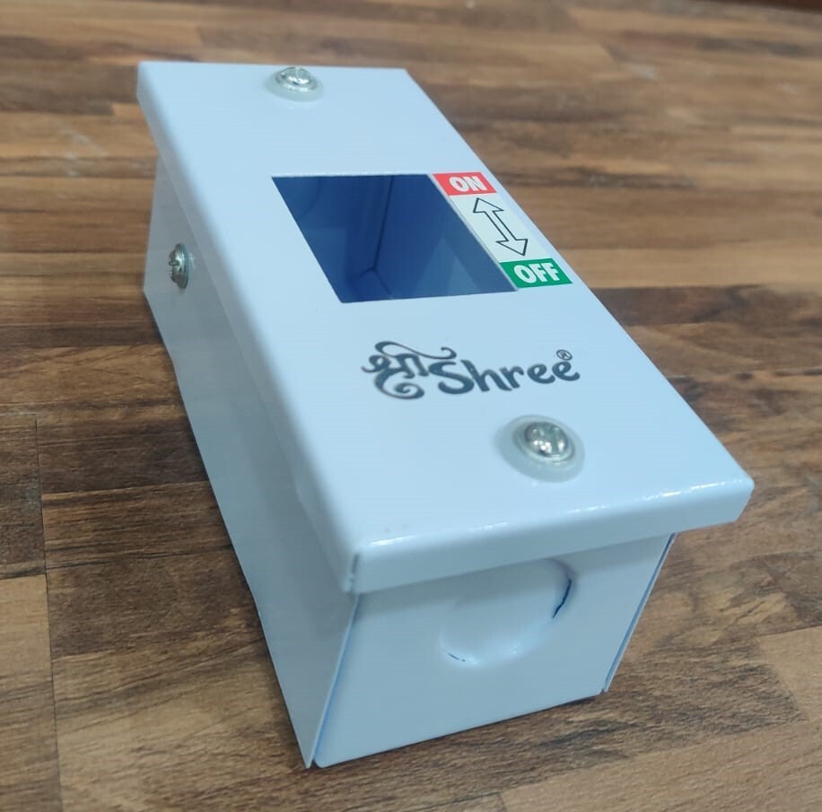 Mcb Enclosure Box - Stainless Steel Material, White Color, Painted Finish | Scratch Resistant, Impact Proof, Excellent Electrical Insulation