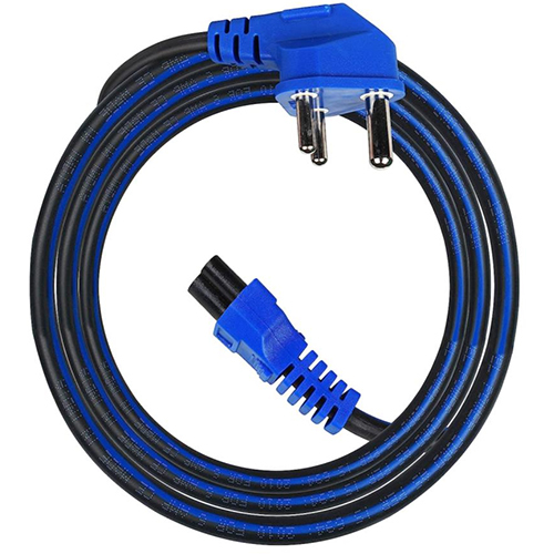 ब्लू लैपटॉप पावर कॉर्ड