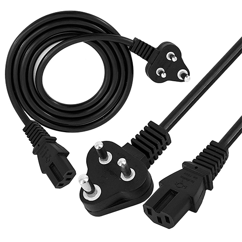 काला 1.5 मीटर डेस्कटॉप पावर कॉर्ड