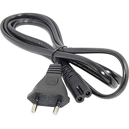 2 Pin Phillips Power Cord - Color: Black