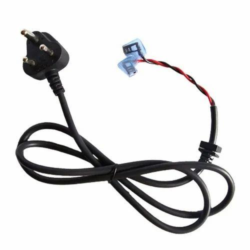 3 Pin Induction Cooker Power Cord - Color: Black