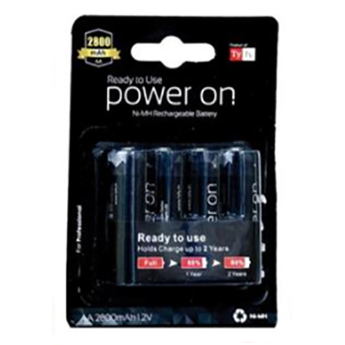 पावर ऑन 2800 Mah Aa बैटरी बैटरी क्षमता: <150ah