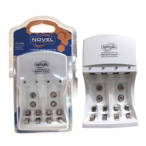 Nvl-004 2 सॉकेट 9v बैटरी चार्जर