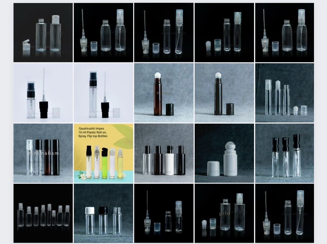 Mini Plastic Bottle - 5 Ml To 30 Ml Capacity, Transparent Plastic With Flip Top Cap | Ideal For Shampoo, Hair Oil, Samples, Pharma Applications