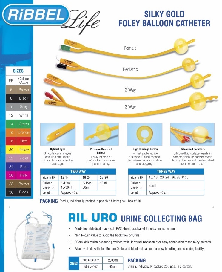 Foley Balloon Catheter - Material: Plastic