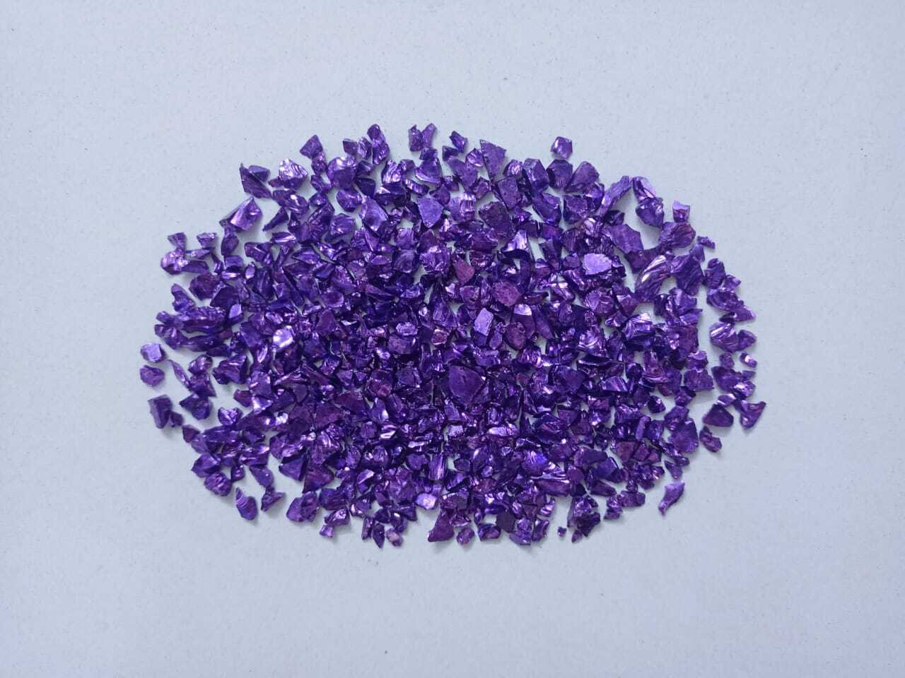 Recycle Glass Crushed Chips With Resin Color Coating Lemon Yellow Color Best For Terrazzo And Art Craft Jewelry Used