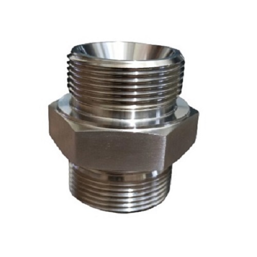 Ss Adaptor - Stainless Steel Material, Round Section Shape, Silver Color | Excellent Corrosion Resistance For Chemical Handling