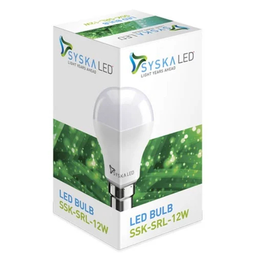 Syska 12W Led Light Bulb Body Material: Ceramic