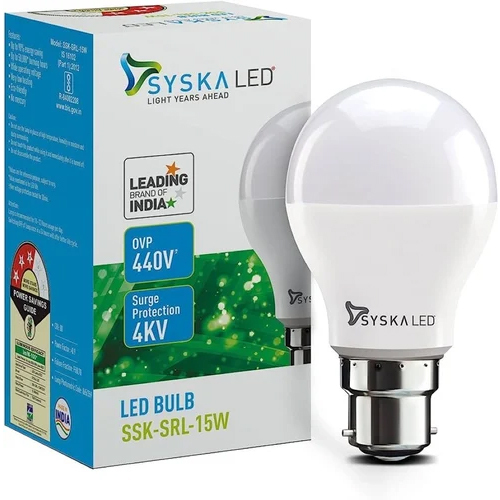 Syska 15W Led Light Bulb Body Material: Ceramic