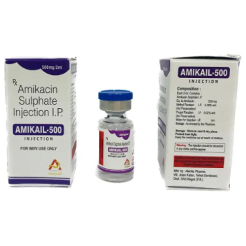 500 Mg Amikacin Sulphate Injection Ip By Auqual Pharmaceuticals Private Limited