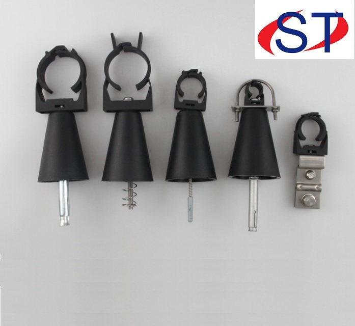Radiating/leaky Feeder Clamp For 7/8 Leaky Cable - Material: Ss, Pp Frlszh, Nylon Fr, Weight: 100 Gm | Application: Tunnels, Roadways, Impact & Tear Resistant, Extreme Temperature Capability