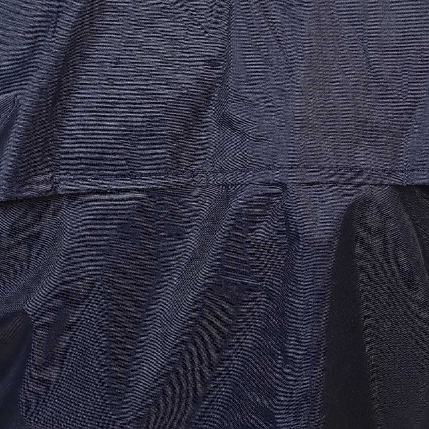 Rider Rain Suit - Semi Rubber, Sizes L, Xl, Xxl, Colors Blue, Black | Zipper Closure, Waterproof, Customizable, Lightweight, Comfortable, Attached Hood