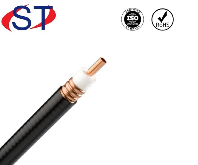 Feeder Cable 1/2 Inch - 200 Mtr Roll, 50 Ohm Impedance, Maximum Frequency 4000 Mhz, Black Frlszh Jacket, Low Signal Loss Insulation
