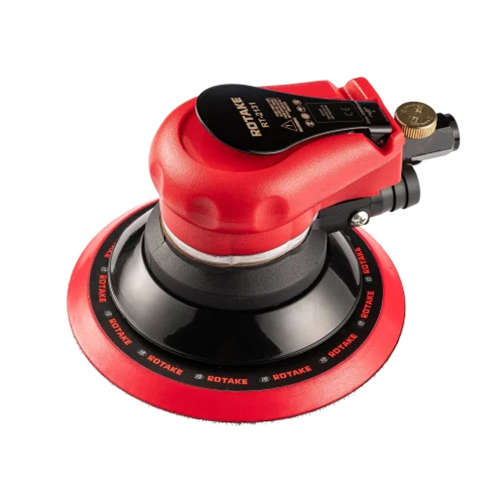 रेड एंड ब्लैक रोटेक वैक्यूम रेडी रैंडम ऑर्बिटल एयर सैंडर