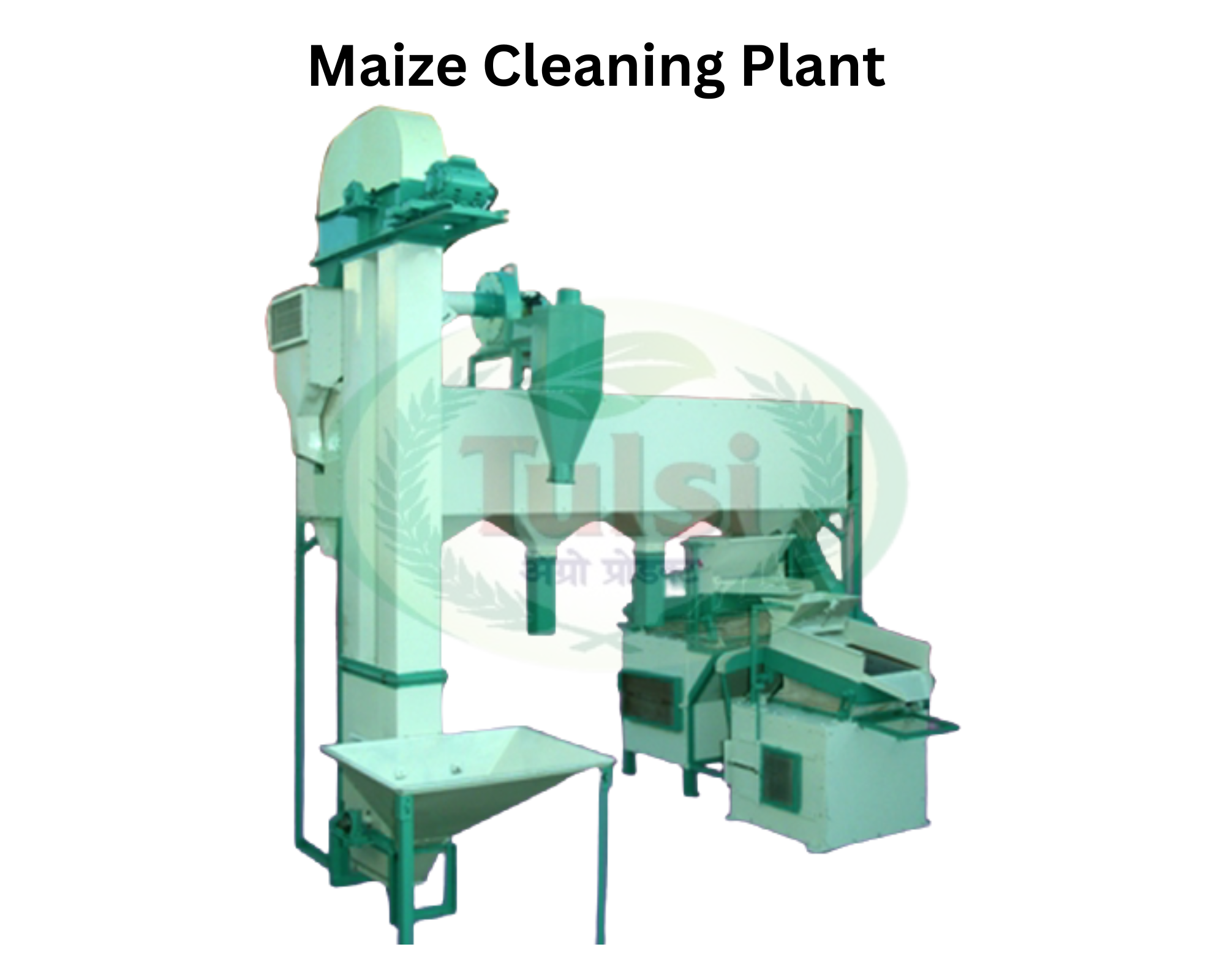 Maize Cleaning Plant - Galvanized Steel, 10x8x15 Ft, 6-12 Hp Power | High Output 5 Ton/hour, Automatic Operation, Environmentally Friendly Haut-maintenance