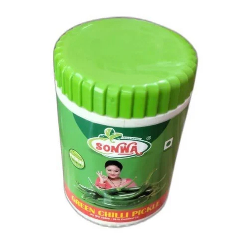1 Kg Green Chilli Pickle - Oil-based Preservation, Elongated Shape , Spicy Flavor & Crunchy Texture For Meal Enhancement