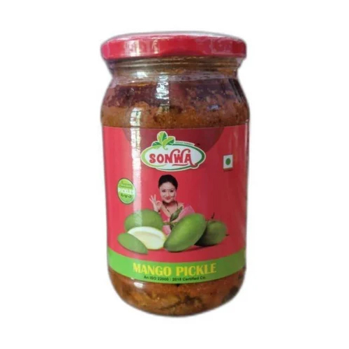 400 Gm Mango Pickle - Elongated Shape, Spicy Flavor | Naturally Preserved With Oil, High Quality Ingredients, No Artificial Colors Or Preservatives