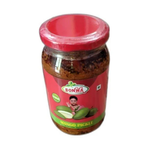 400 Gm Mango Pickle - Elongated Shape, Spicy Flavor | Naturally Preserved With Oil, High Quality Ingredients, No Artificial Colors Or Preservatives