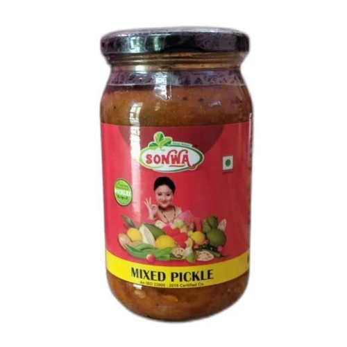 400 Gm Mixed Pickle - Elongated Shape, Oil-preserved Spicy Flavor | Made With High Quality Vegetables And Spices