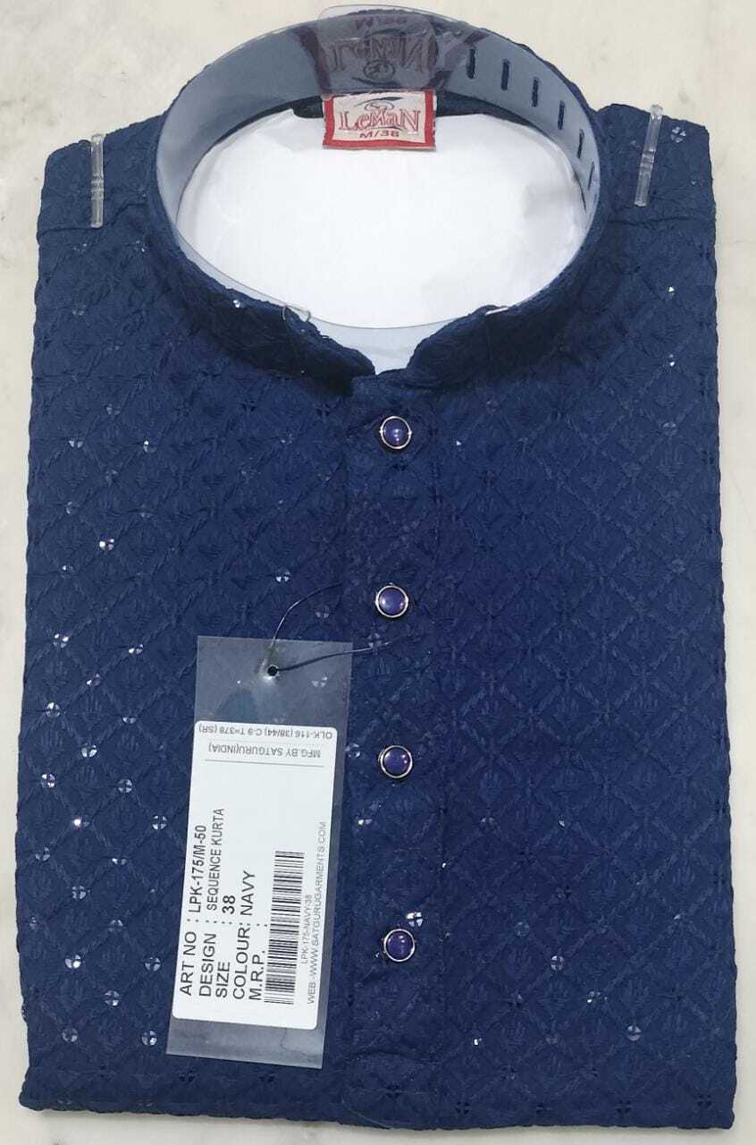 Sequence Kurta Pyjama Sets - Chiken Fabric, Various Sizes, Green Color | Full-sleeved, Comfortable Fit, Stylish Embroidery, Elegant Ethnic Look