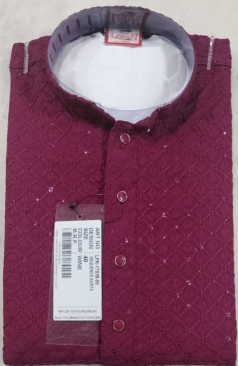 Sequence Kurta Pyjama Sets - Chiken Fabric, Various Sizes, Green Color | Full-sleeved, Comfortable Fit, Stylish Embroidery, Elegant Ethnic Look