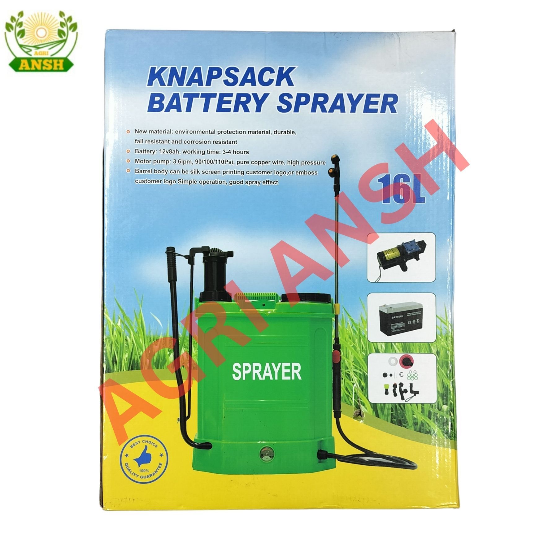 12/8 Agricultural Battery Sprayer Pump