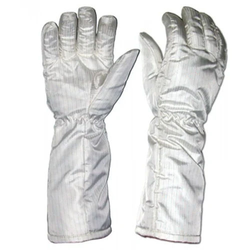 Silver Heat Resistant Hand Gloves