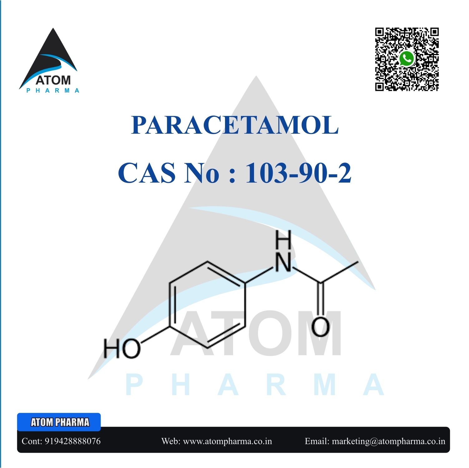 White Paracetamol Api