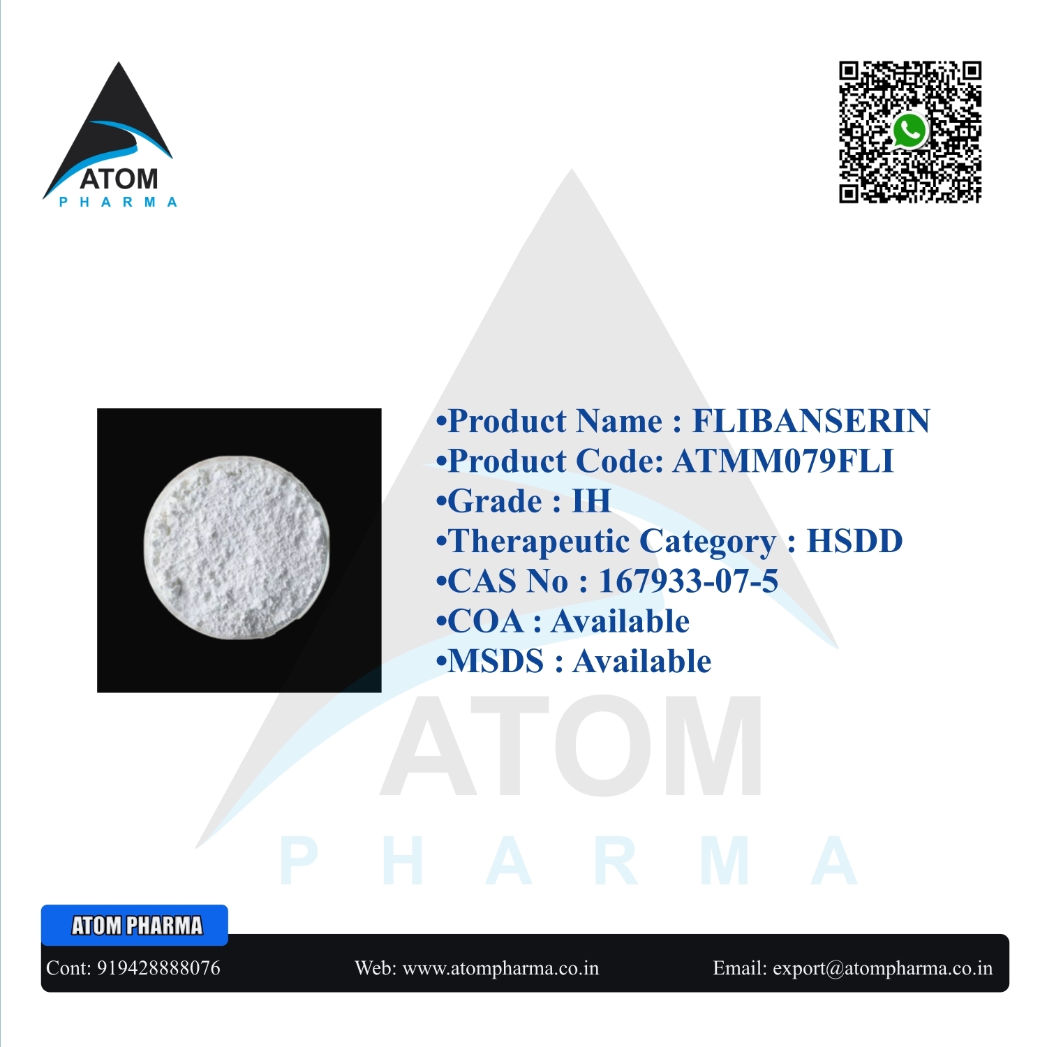 Flibanserin Api Cas No: 167933-07-5