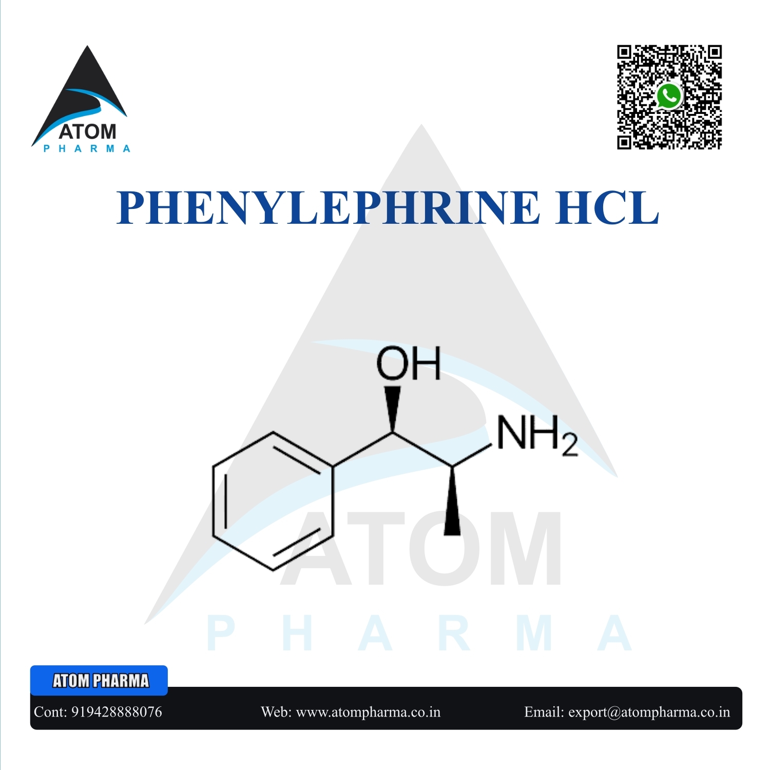 Phenylephrine Hcl Api Cas No: 61-76-7