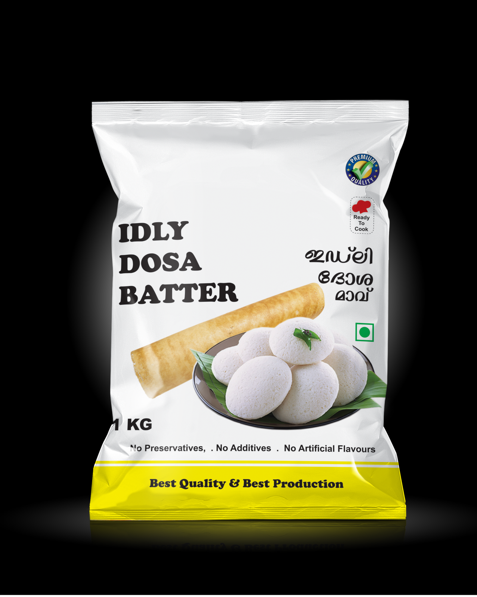 Idli Dosa Batter Pouches - Laminated Material, Custom Sizes Available | Airtight Seal For Peak Freshness, Soft And Food-safe Quality