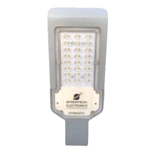 LED Lens Street Light - Metal & Glass, Cool White Light Color, High Power Factor for Commercial Use