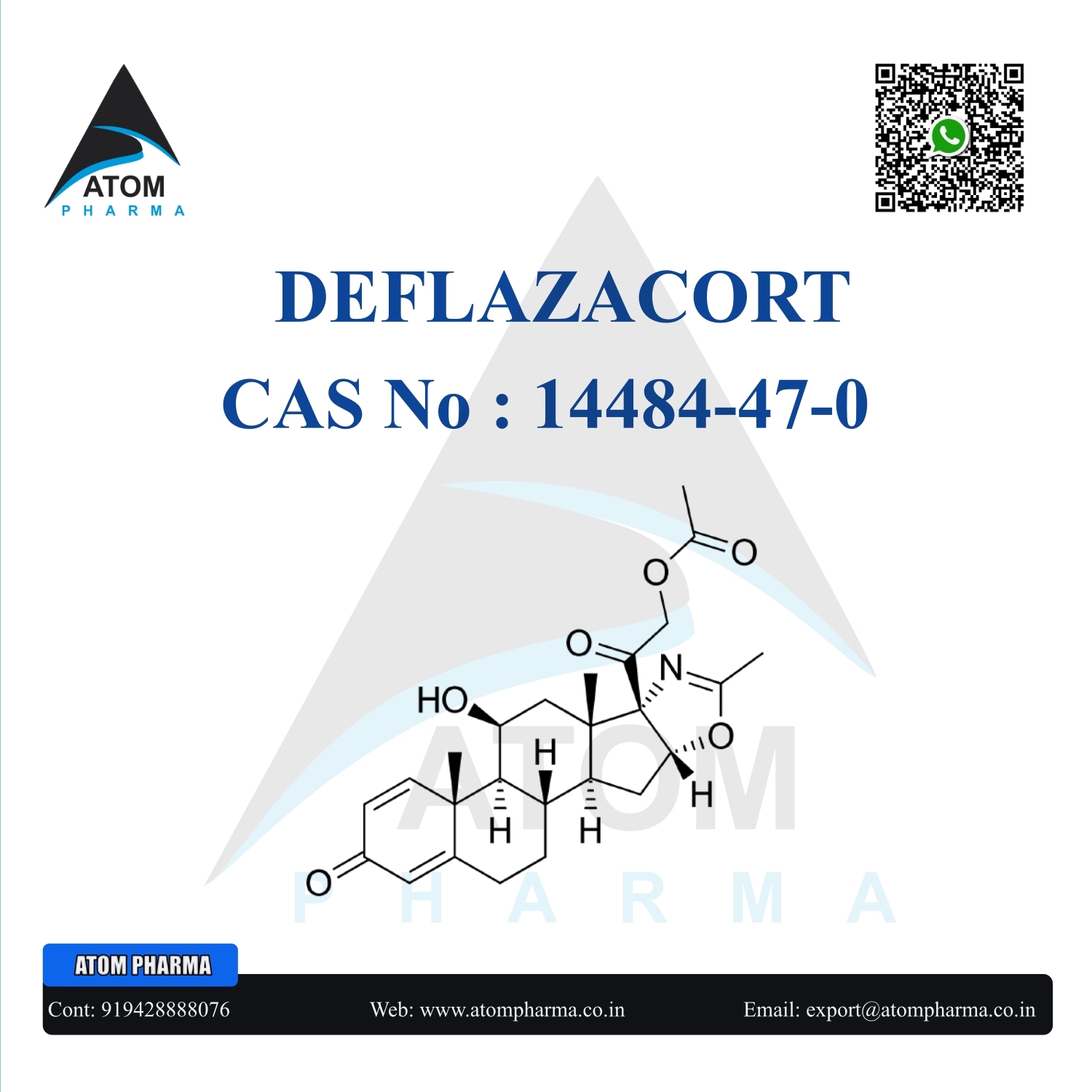 Deflazacort Api Cas No: 14484-47-0