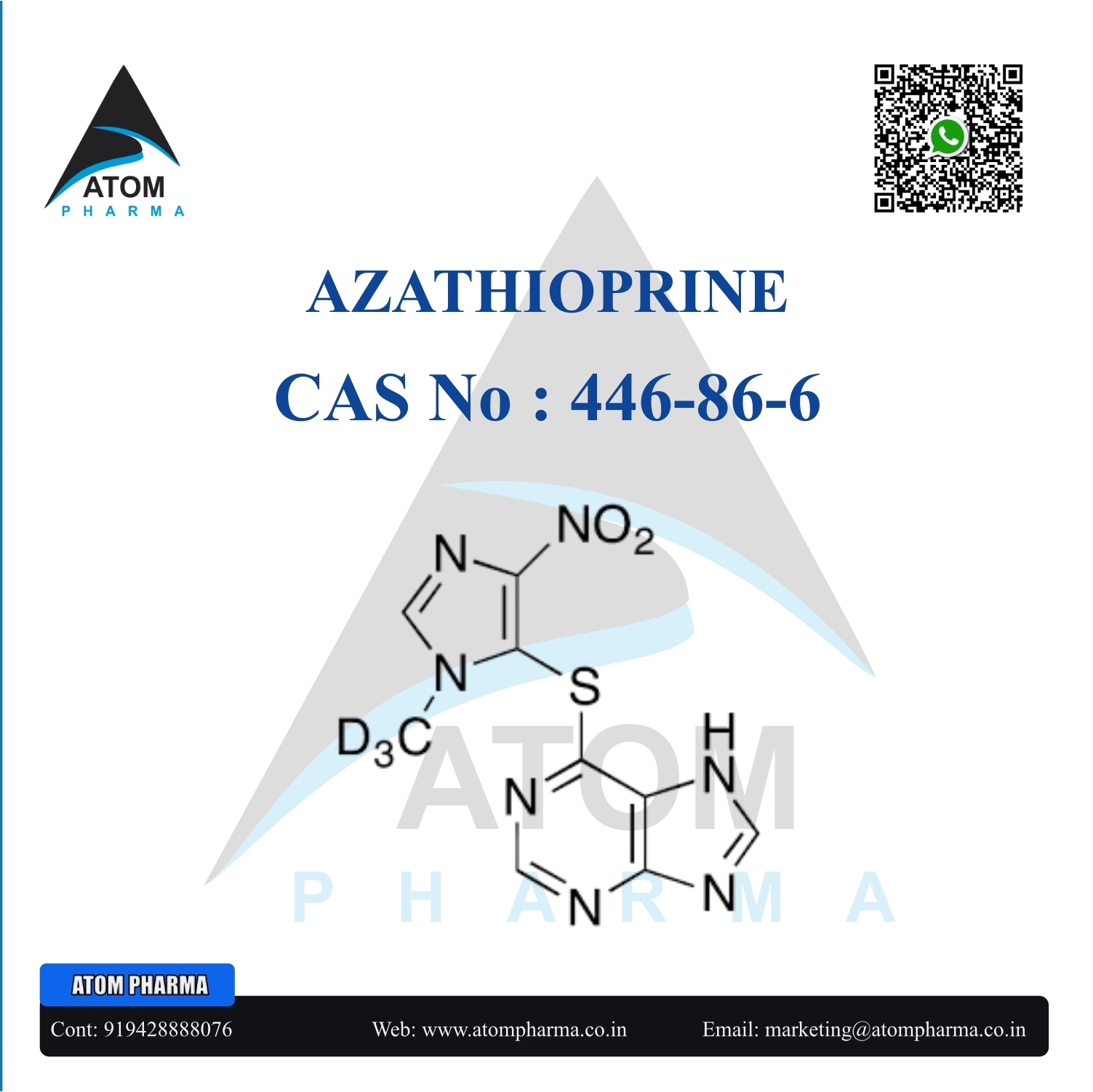 Azathioprine Api Cas No: 446-86-6