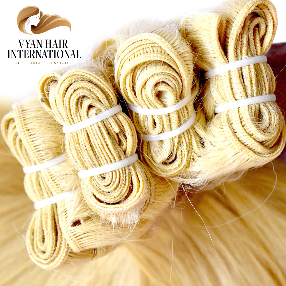 Blonde Straight Weave Raw 100% Hair 613 Virgin Human Hair Bundles Human Hair Extension Vendors