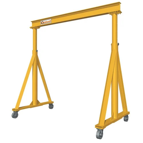 Portable Gantry Crane - Mild Steel, 0-5 Ton Capacity, 0-20 Feet Height, Yellow Color | Double Girder Design, 12-month Warranty, Industrial Use