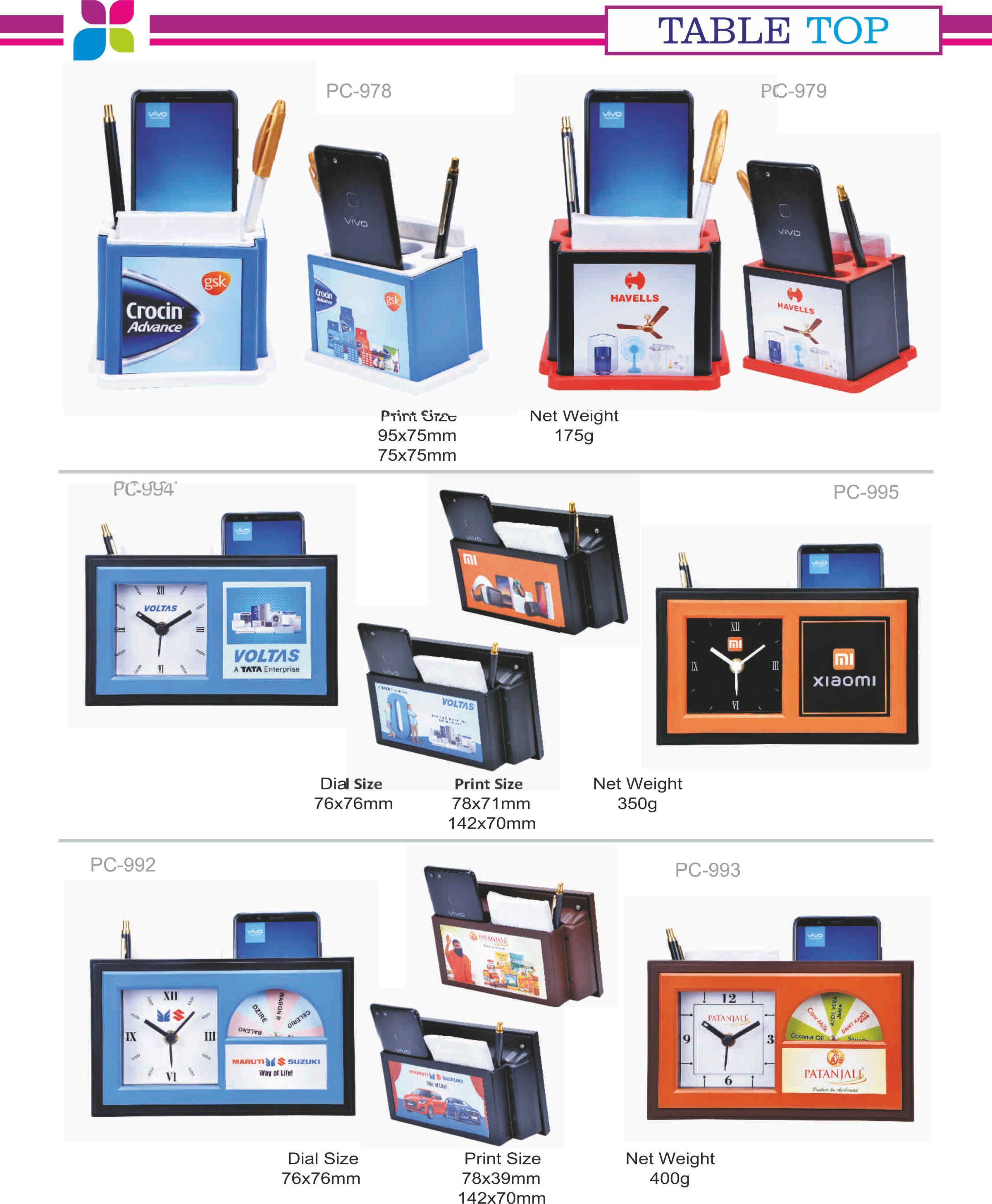 Promotional Table Top Clock