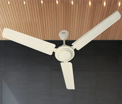 Stainless Steel Swing Plus White Ceiling Fan