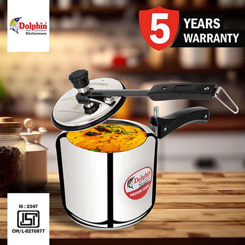 3 Ltr Ss Plain Inner Lid Pressure Cooker Size: Customized